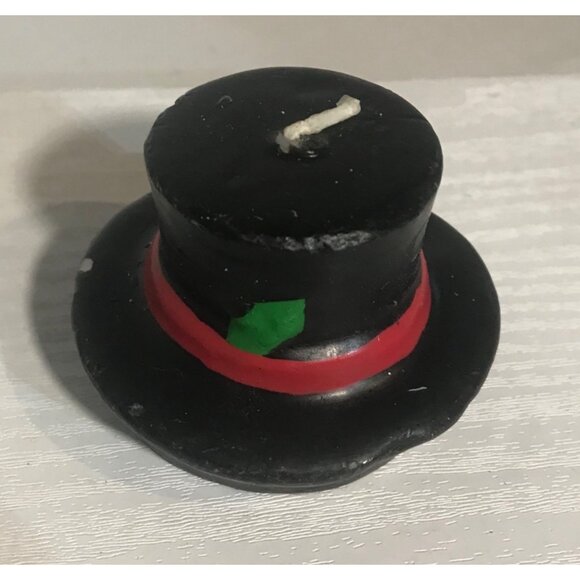 Snowman Wax Bowl with & Floating Hat Candle 6" Christmas Festive - Picture 9 of 13